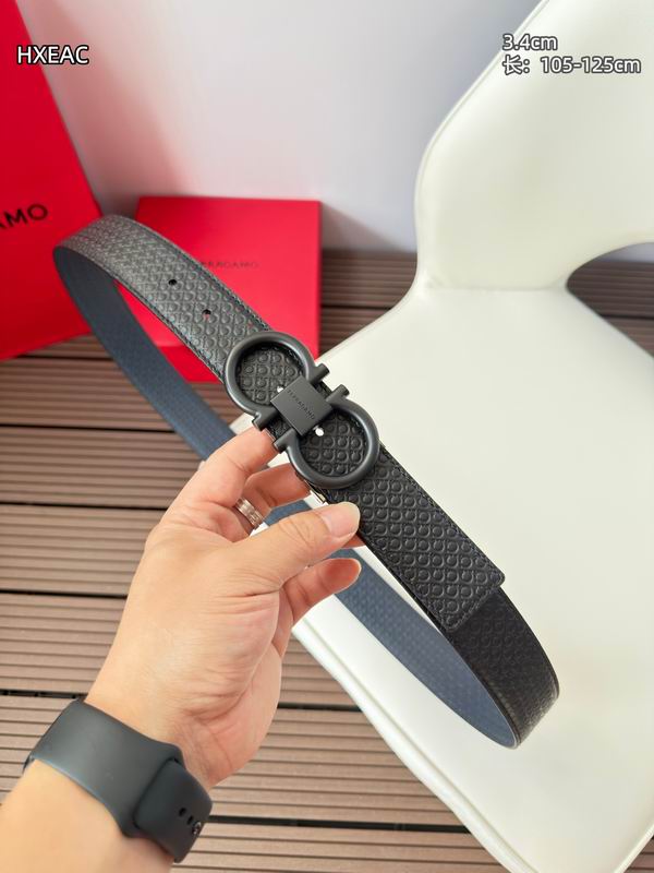 Ferragamo belt 34mmX105-125cm 8L21
